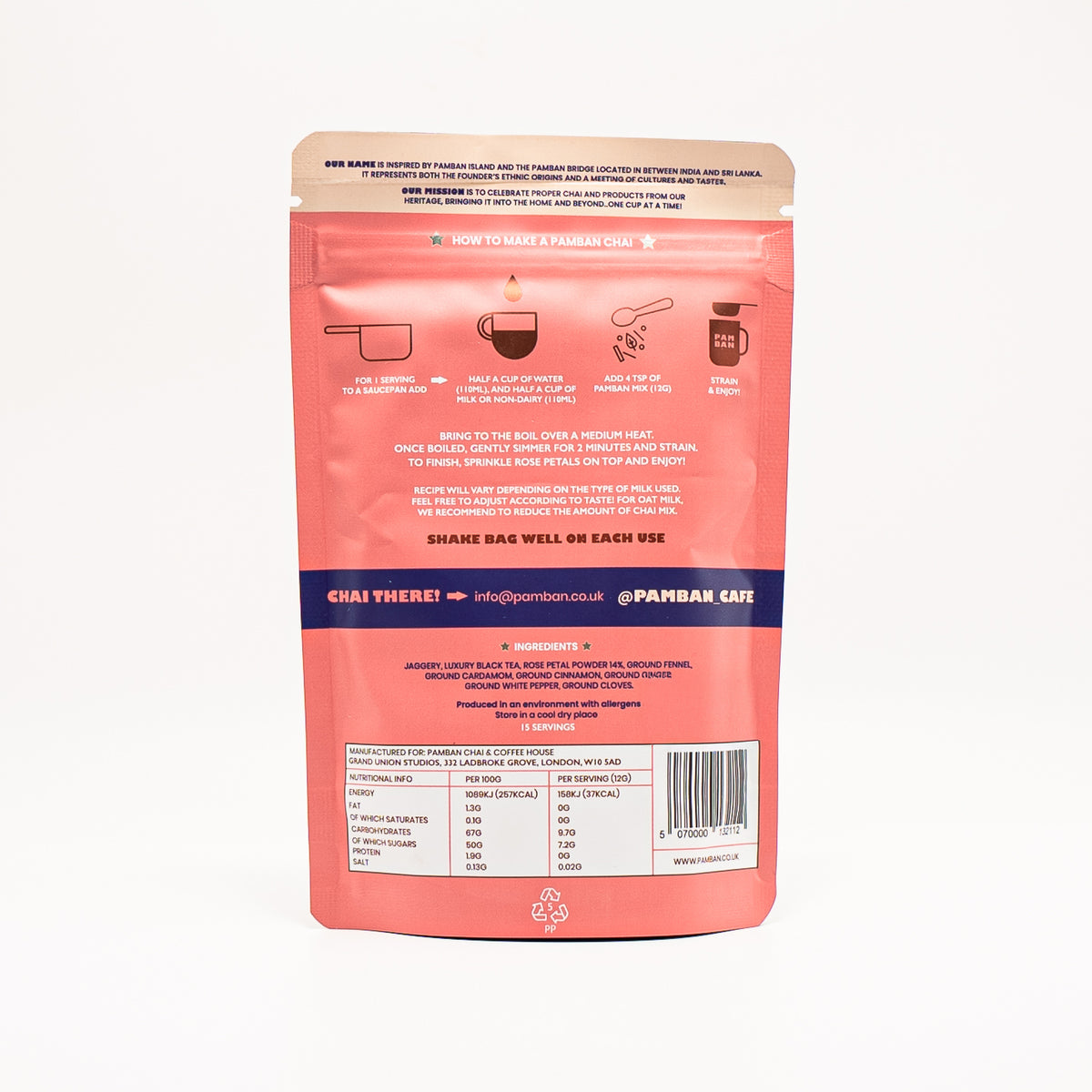 Rose Chai (Brew & Strain)