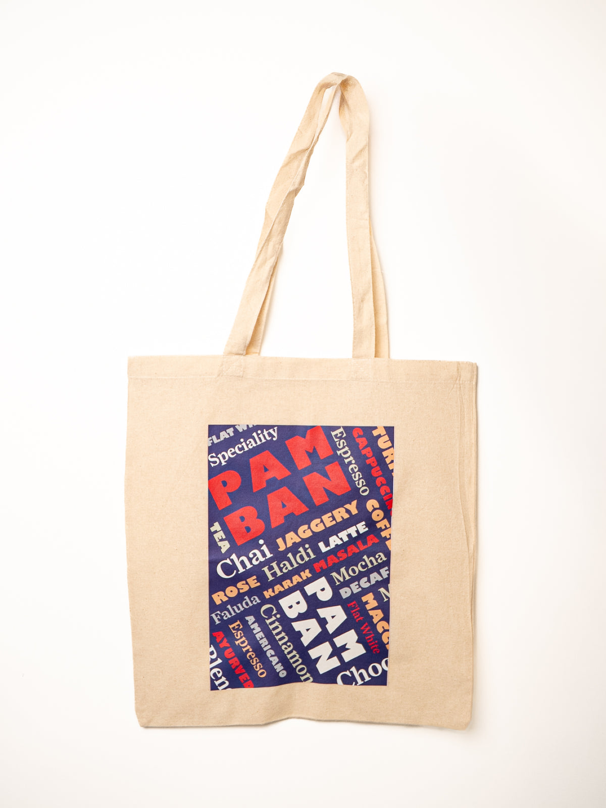 Pamban Reusable Canvas Tote Bag - White