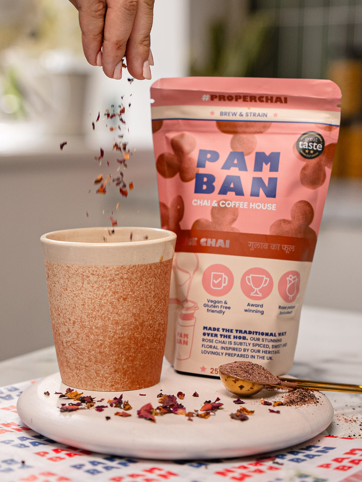 Rose Chai (Brew & Strain)