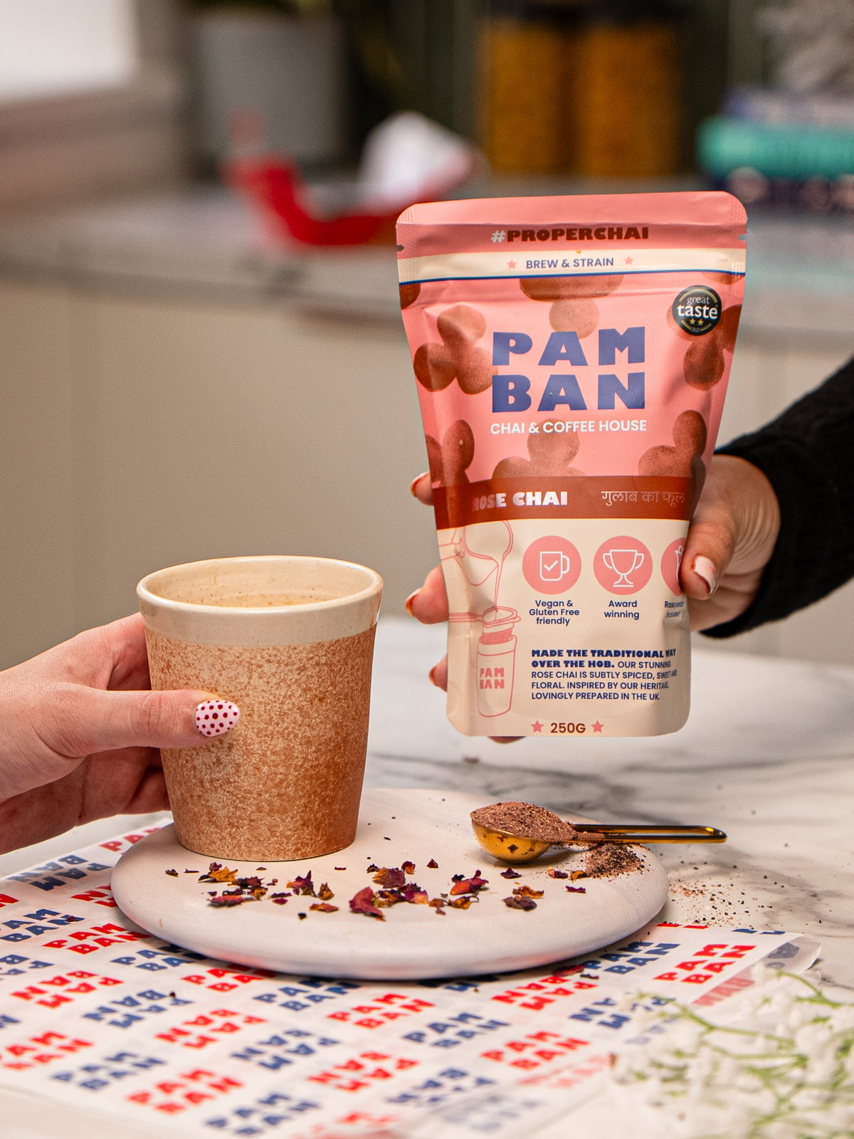Rose Chai (Brew & Strain)