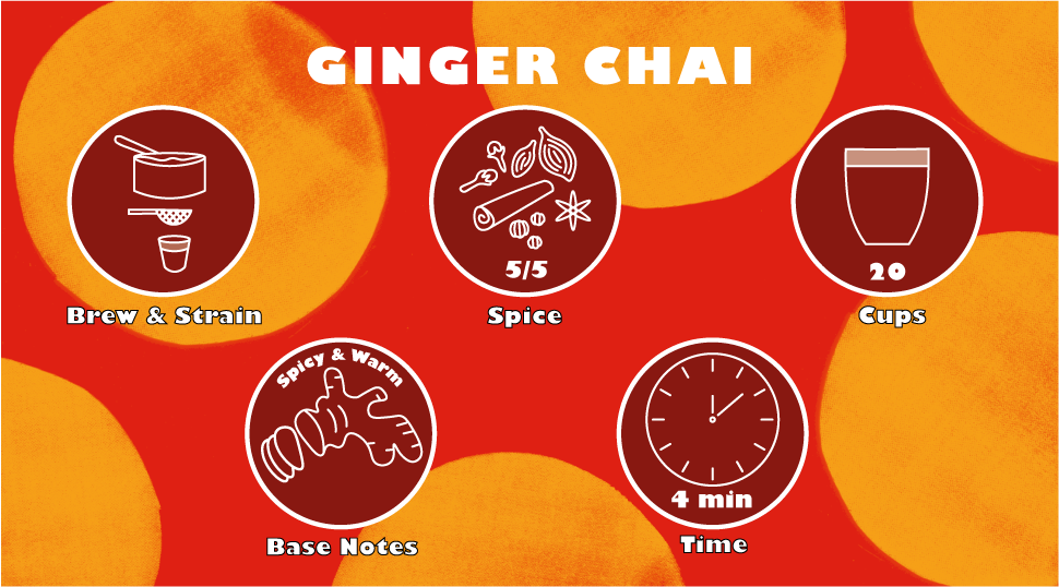 Ginger Chai (Brew &amp; Strain)